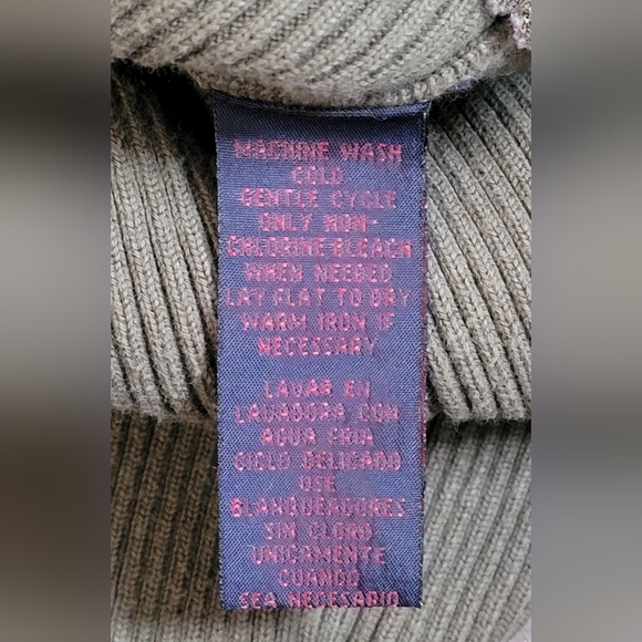 Ralph Ralph Lauren 90s Y2K Vintg Ribbed Babydoll Long Sleeve Tee Womens S Olive - Picture 12 of 12